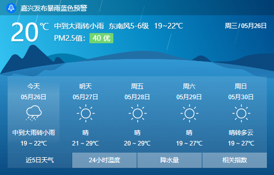 曙光天气预报更新通知