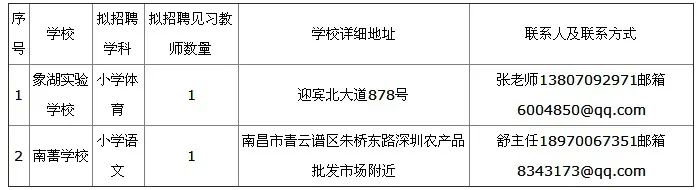 青云谱区小学最新招聘信息概览